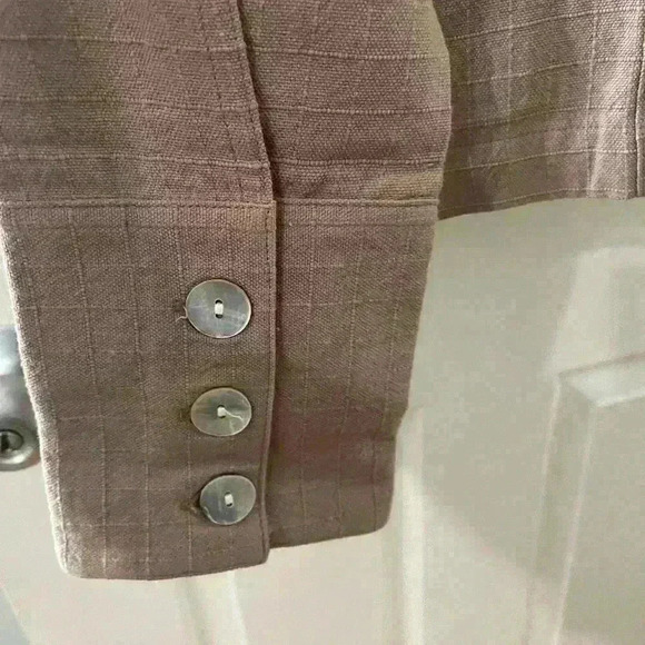 Indigenous one weave fair trade  organic cotton latte tango jacket size m - Picture 7 of 8